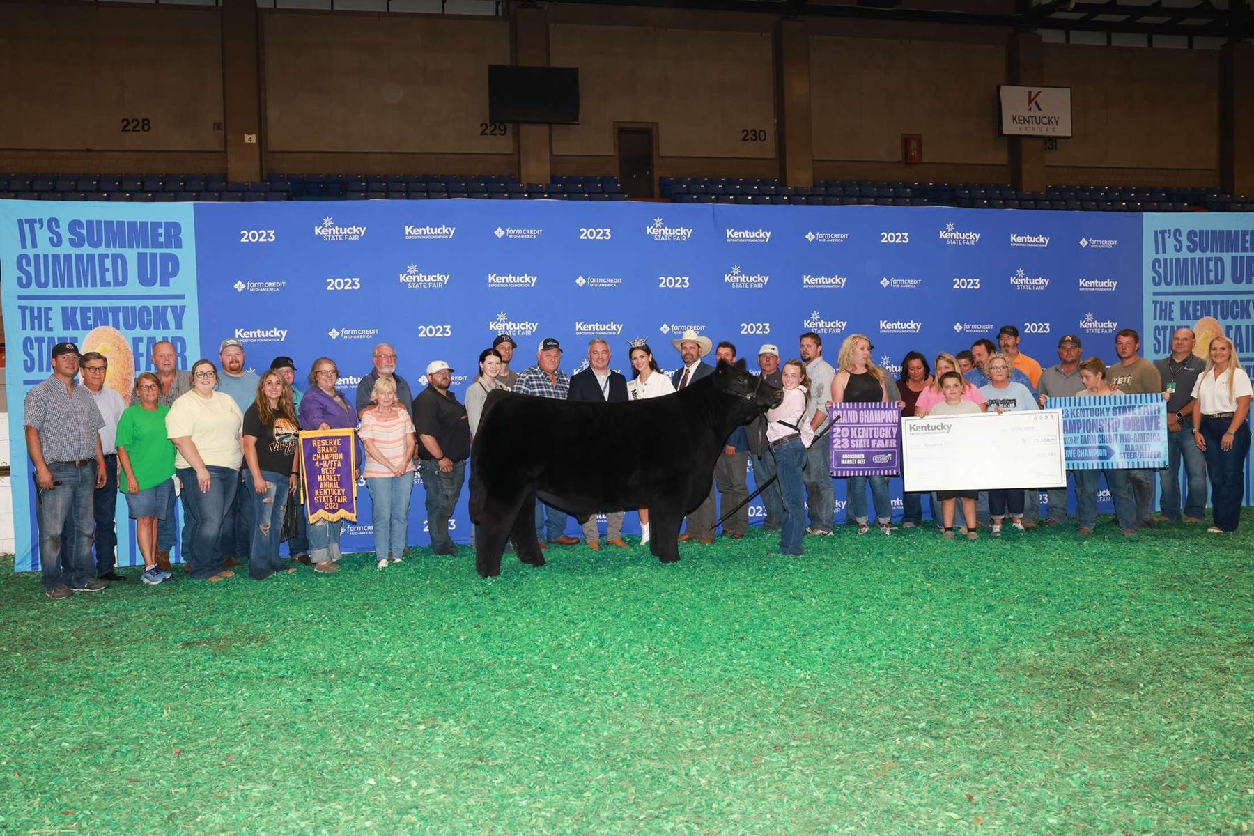 Reserve Grand Champion 4‑H/FFA Beef Market Animal Kentucky State Fair 2023, HIA x ATHENA