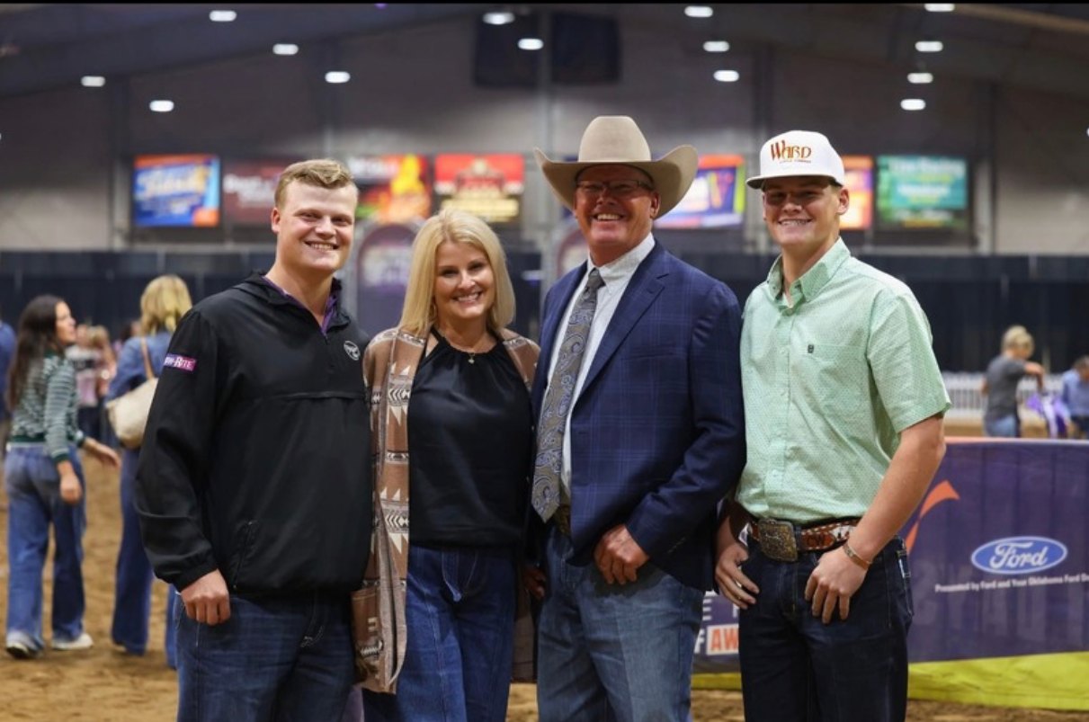 The Ward family on the Tulsa judging trip